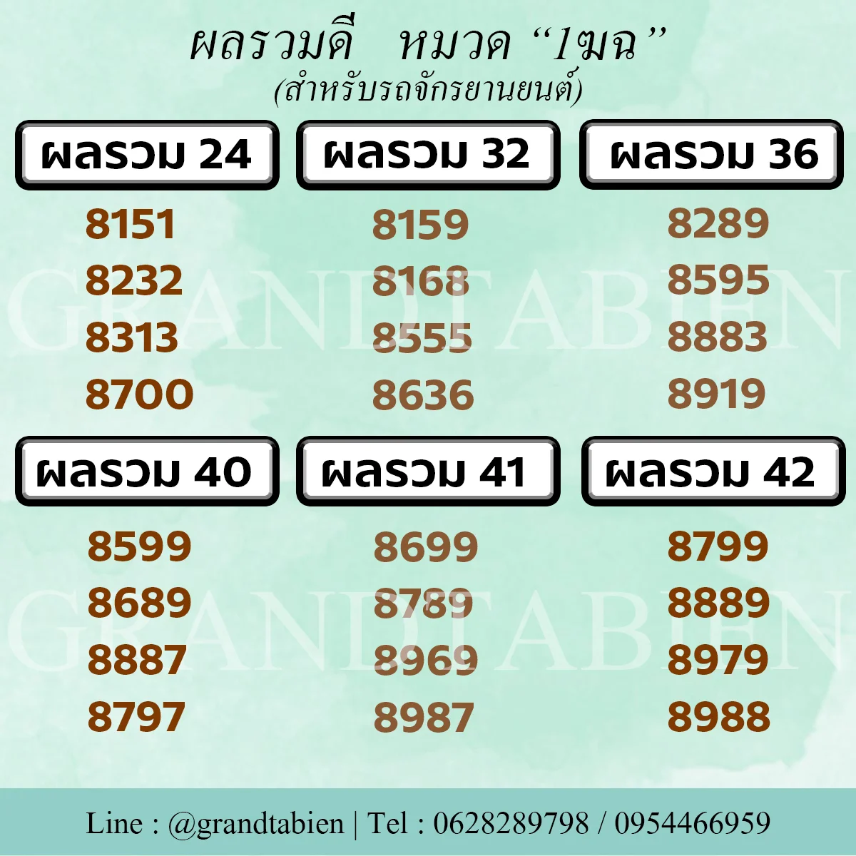 จองเลขมอเตอร์ไซค์ จองทะเบียนมอเตอร์ไซค์ จองทะเบียนจักรยานยนต์ 1ฆ